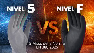 Guantes Anticorte Nivel 5 vs Nivel F: 5 Mitos de la Norma EN 388:2026