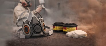 Kit para Pintores: Respirador 6200 + Cartuchos para Vapores Orgánicos