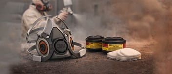 Kit para Pintores Respirador 6200 + Cartuchos para Vapores Orgánicos